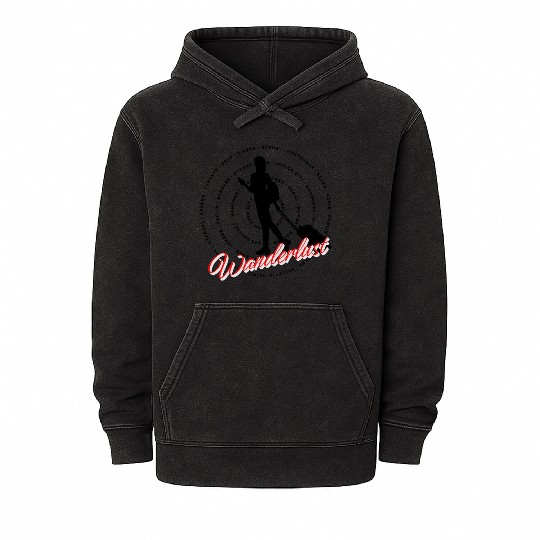 Wanderlust Solo Travel Mineral Wash Hoodies