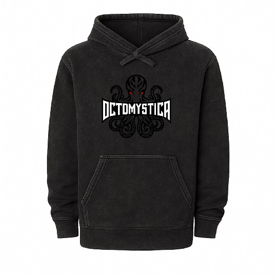 Octomystica Octopus Vector Design 3 Colors Mineral Wash Hoodies