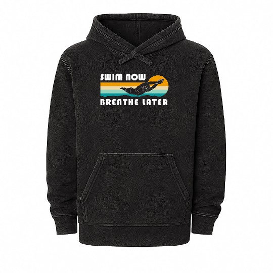 Swimming Pool Swimming Trunks Mineral Wash Hoodies