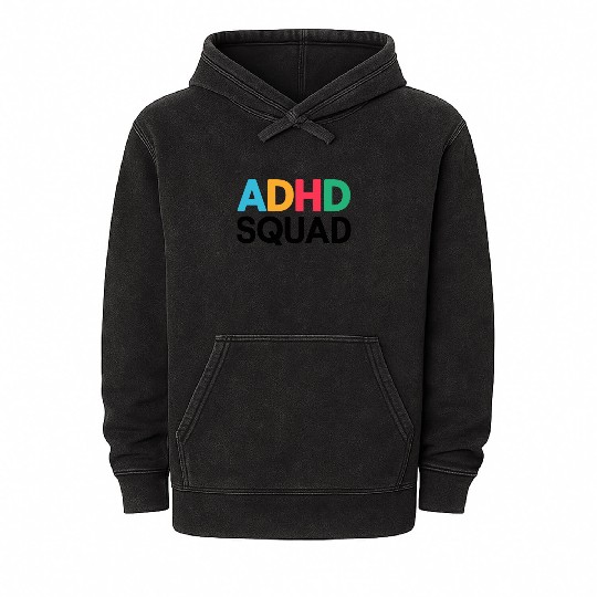Embrace Neurodiversity Celebrate Adhd Awareness Mineral Wash Hoodies