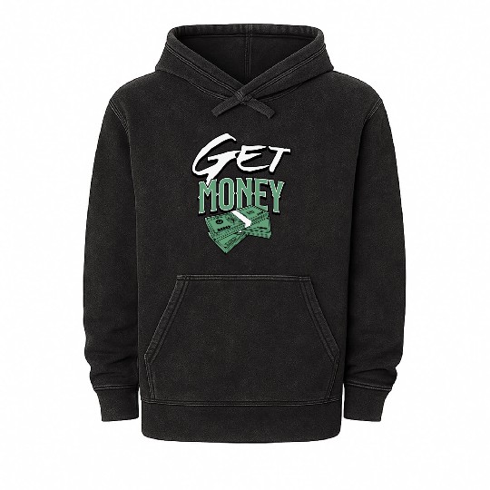 Get Money Mineral Wash Hoodies