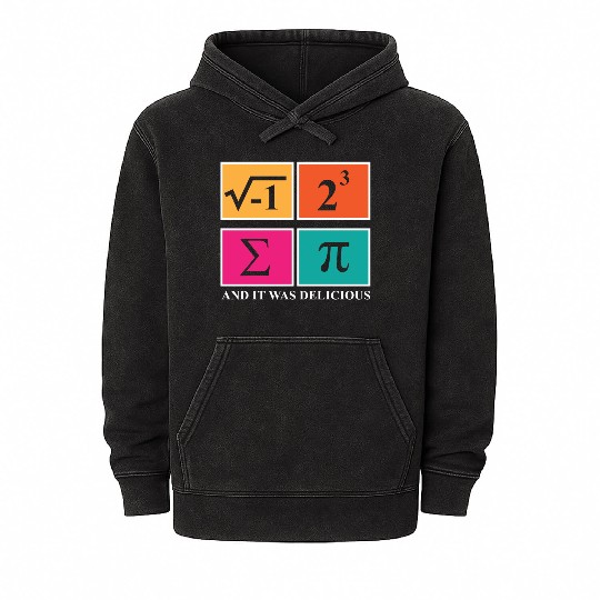 Pi Day I Ate Some Pie and It Was Delicious Math Mineral Wash Hoodies