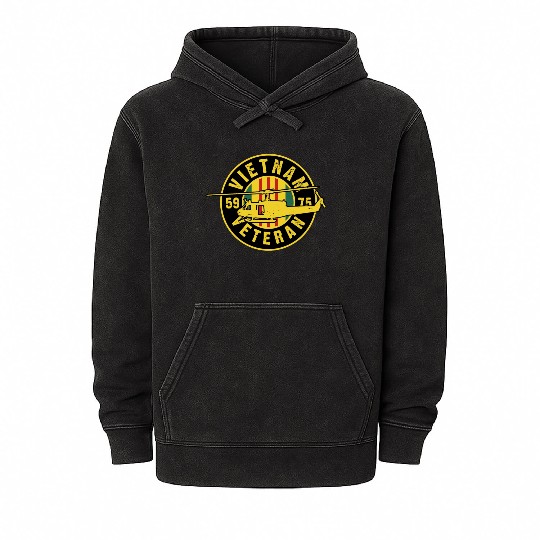 VIETNAM VETERAN Mineral Wash Hoodies