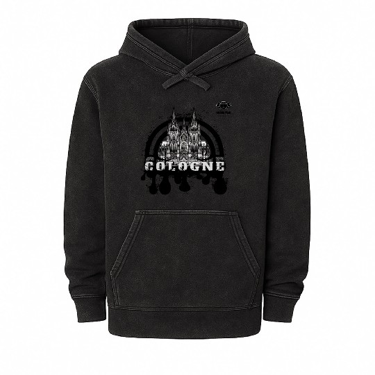 Cologne City Germany Mineral Wash Hoodies