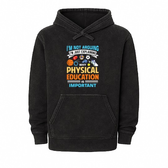 Inspiring Physical Education Teacher Design for PE Mineral Wash Hoodies
