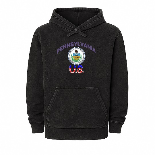 Pennsylvania us Mineral Wash Hoodies