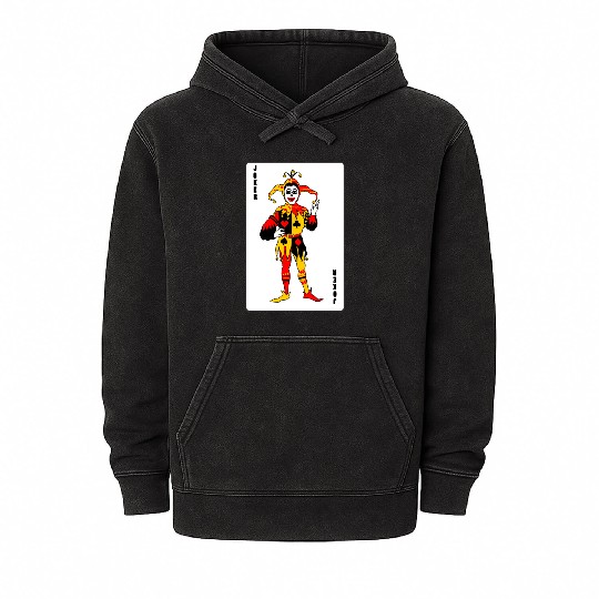 Playing card Joker Mineral Wash Hoodies