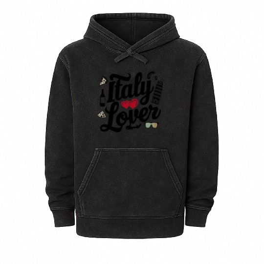 Italy lover Mineral Wash Hoodies
