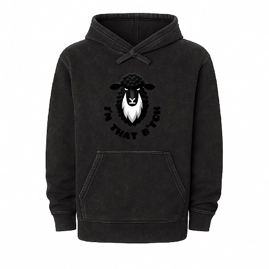 Black Sheep I’m That B*tch Mineral Wash Hoodies