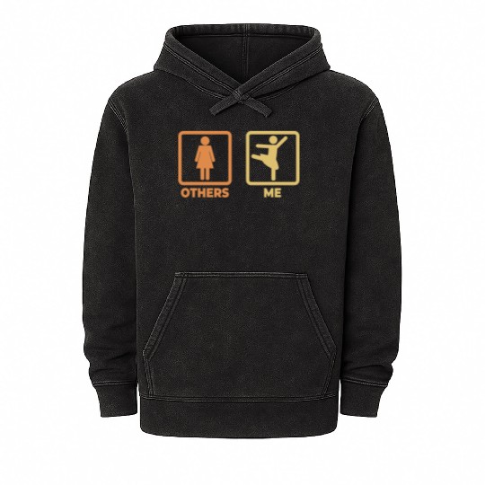 Ballet Stickfigures Mineral Wash Hoodies