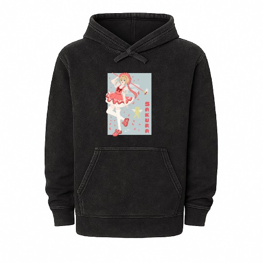Sakura Card Captor Mineral Wash Hoodies