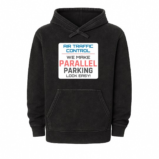 Air Traffic Controller ATC Aviation Humor Flight Mineral Wash Hoodies