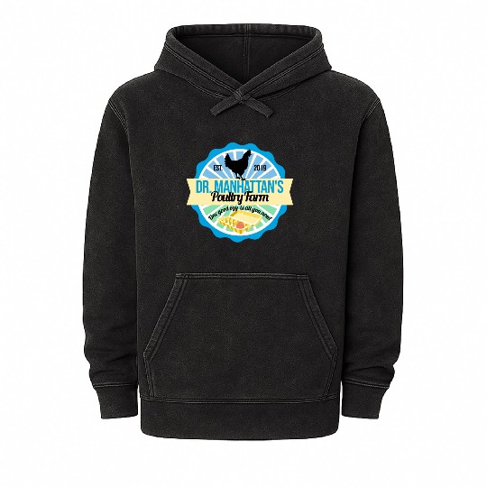 Dr Manhattan Poultry Farm Mineral Wash Hoodies