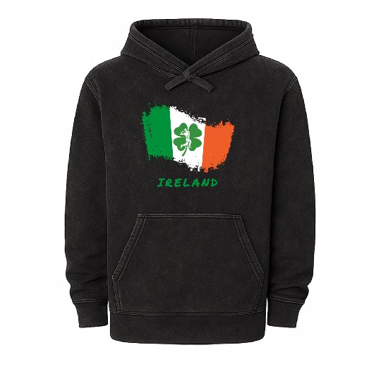 Ireland Cricket Mineral Wash Hoodies