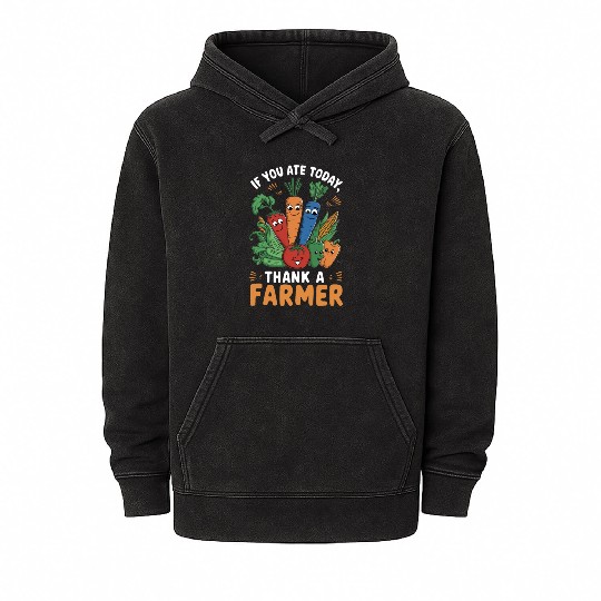 Farmers Market Farmer Agriculture Farming Food Mineral Wash Hoodies