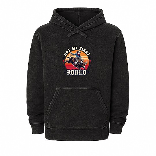 Not My First Rodeo Mineral Wash Hoodies