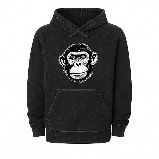 Ape Monkey Mineral Wash Hoodies