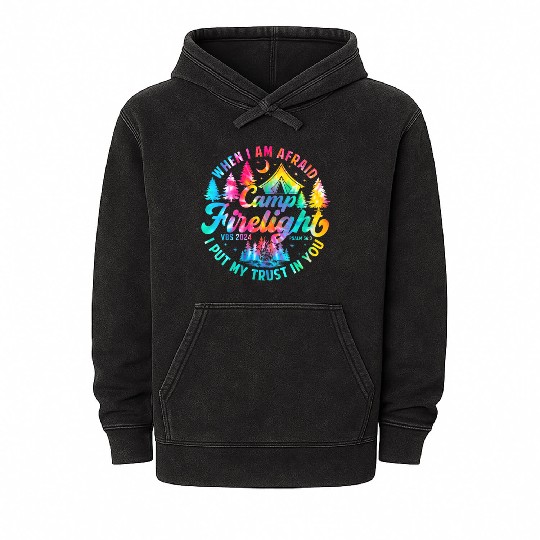 Camp Firelight Vacation Bible School Mineral Wash Hoodies