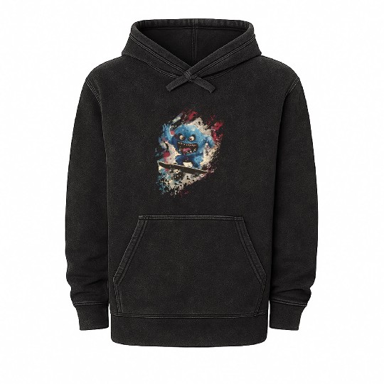 Skateboard Shenanigans: Comical Monster's Hilariou Mineral Wash Hoodies
