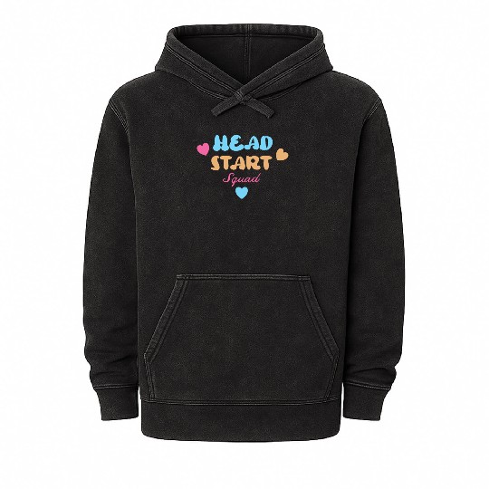 Head Start Squad Homeschool Back to School Mineral Wash Hoodies