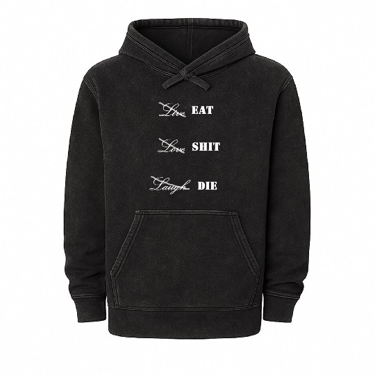 Eat Shit Die 2 Mineral Wash Hoodies