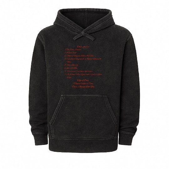 Father's Day Red Mineral Wash Hoodies
