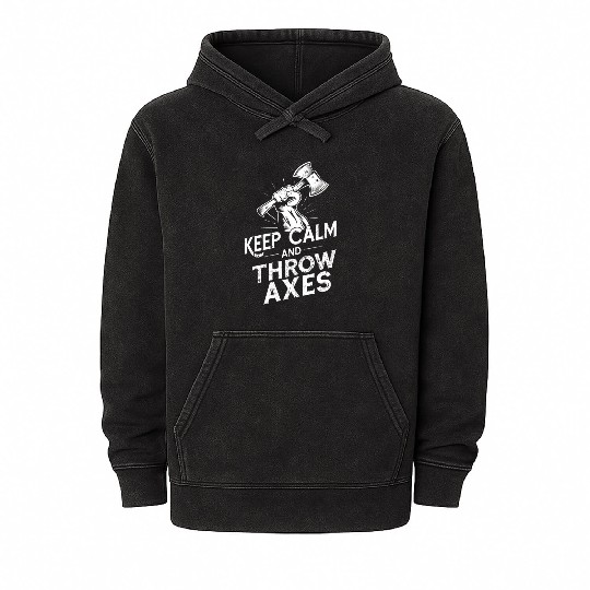 Axe Throwing Enthusiasts Championship Precision Mineral Wash Hoodies