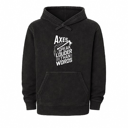 Axe Throwing Enthusiasts Championship Precision Mineral Wash Hoodies