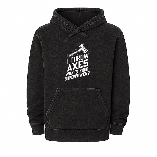 Axe Throwing Enthusiasts Championship Precision Mineral Wash Hoodies