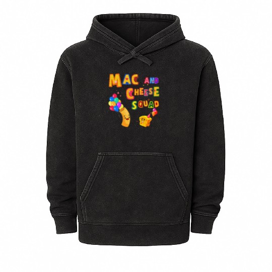 Macaroni And Cheese Mac Cheese Squad Lover Mineral Wash Hoodies