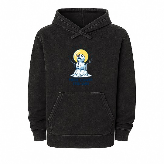 Here Comes The Sun Snowman Mineral Wash Hoodies