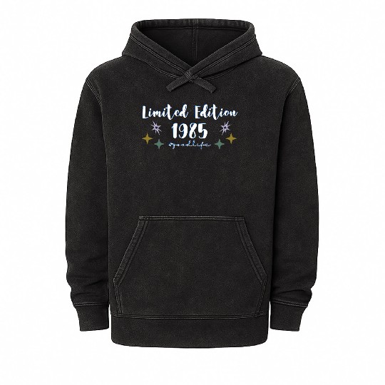 Limited Edition 1985 #goodlife Mens And Womens Mineral Wash Hoodies