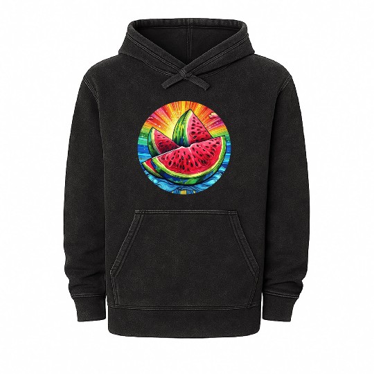 LGBTQ Melon Mineral Wash Hoodies