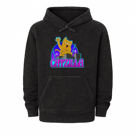 catzilla Mineral Wash Hoodies