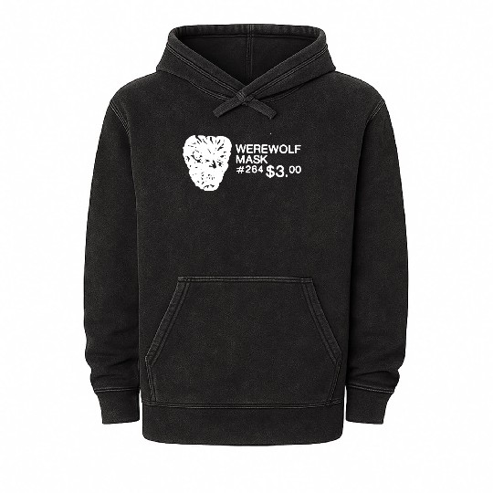 WEREWOLF MASK - W Mineral Wash Hoodies