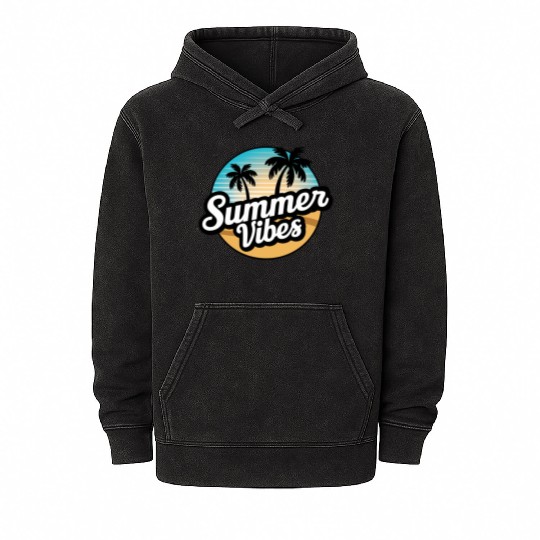 Tropical Sunset Escape Mineral Wash Hoodies