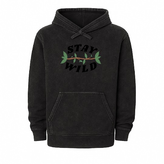 Stay Wild Mineral Wash Hoodies | Wildflower Mineral Wash Hoodies