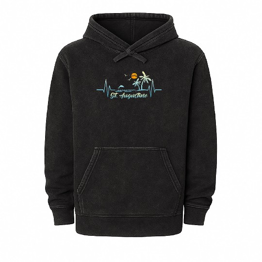Augustine Florida Souvenir Spring Break Mineral Wash Hoodies