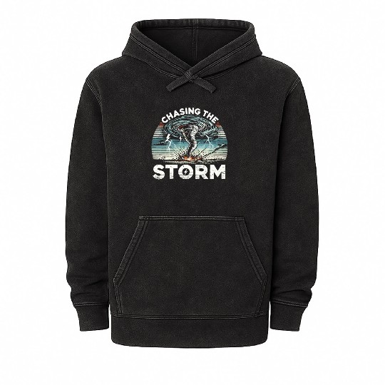 Tornado Chasing Adventures: Embrace Nature's Fury Mineral Wash Hoodies