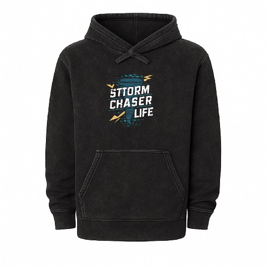 Tornado Chasing Adventures: Embrace Nature's Fury Mineral Wash Hoodies