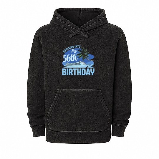 Cruise Boat Trip Vacation Cruising Into My 56th Mineral Wash Hoodies