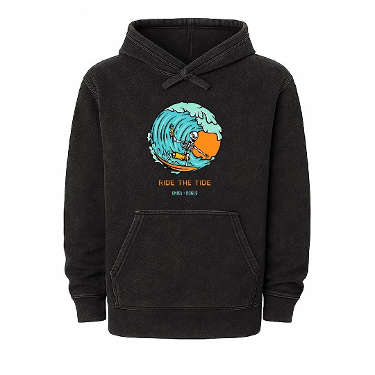RIDE THE TIDE ONIKA + ROGUE Mineral Wash Hoodies