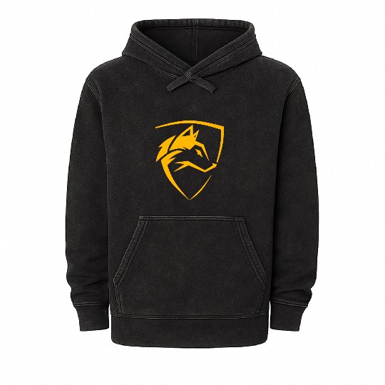 Wolf Mineral Wash Hoodies