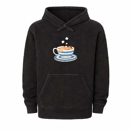 Tea Bath Tea Lover Day Awesome Mineral Wash Hoodies