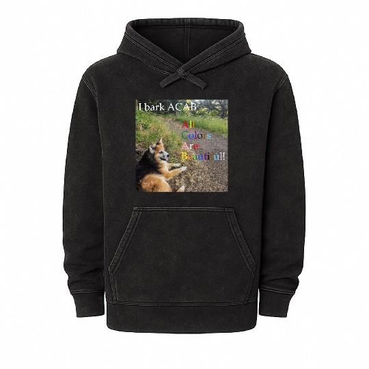 I bark ACAB Mineral Wash Hoodies