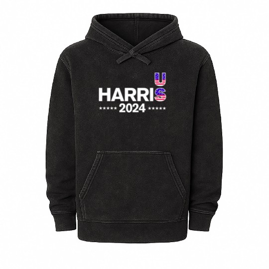 US Election 2024 Harris Mineral Wash Hoodies