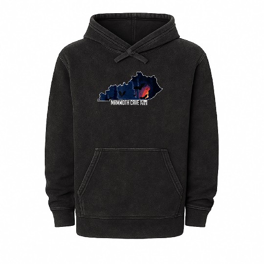 Mammoth National Kentucky Souvenir Mineral Wash Hoodies