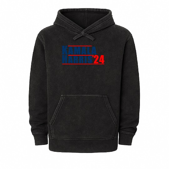 Kamala Harris 2024 Mineral Wash Hoodies