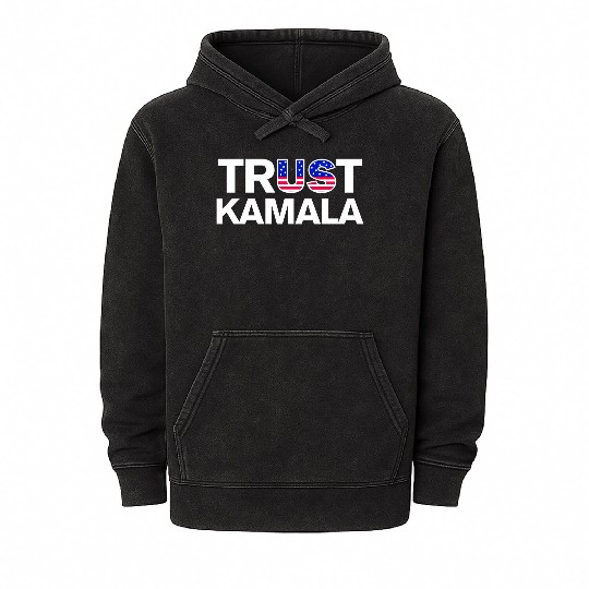 US Election 2024 Trust Kamala Mineral Wash Hoodies
