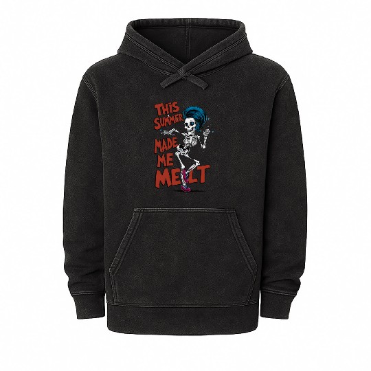 Summer Melt Skeleton Mineral Wash Hoodies